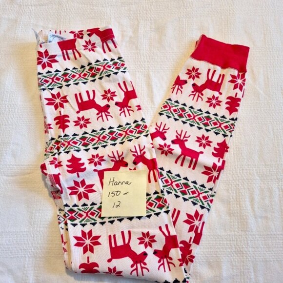 Hanna Andersson Deer Deer size 150 or 12 pajama bottoms - Picture 1 of 5